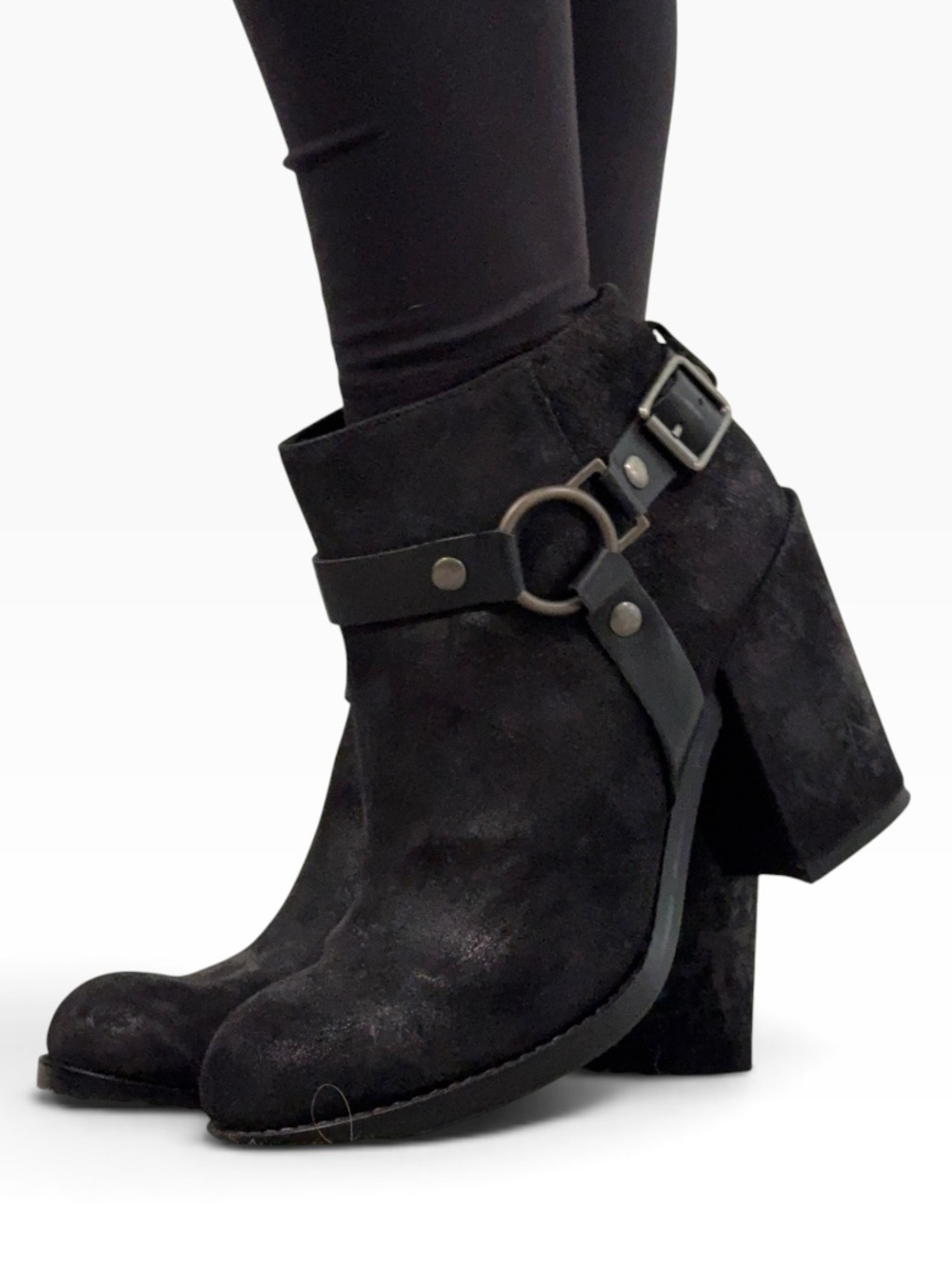 Ash Falcon Black Ankle Boots
